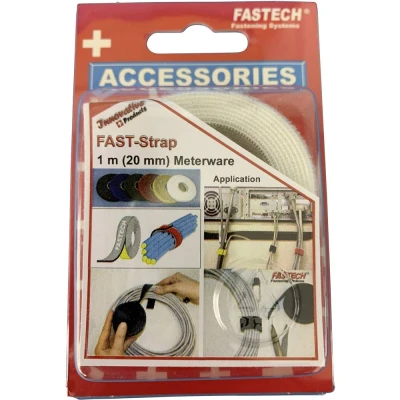 Immagine di FASTECH® 910 010 Nastro a strappo per raggruppare lato morbido e rigido (L x L) 1000 mm 20 Bianco 1 m