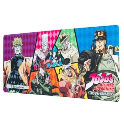 Immagine di Grupo Erik: Tappetino mouse Jojo&#039;s Bizarre Adventure Anime XXL, base antiscivolo, 100% waterproof e con rifiniture di qualità, 80 x 35 cm, Jojo Gadget