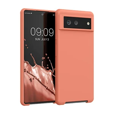 Immagine di kwmobile Cover per Google Pixel 6 Custodia Back Case Smartphone in Silicone TPU Protezione Gommata blush chiaro