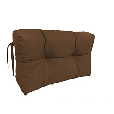 Immagine di chilly pilley Cuscino Trapuntato Per Mobili In Pallet Riempito Con Fiocchi Di Schiuma Divano Schienale Sedile Laterale Set (Cuscino 60 X 40 Marrone)