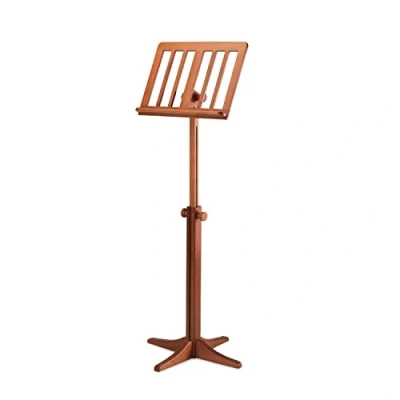 Immagine di K&amp;M 116/1Leggio in legno di faggio solido color ciliegia leggio estensibile da 71,5 a 122,5 cm