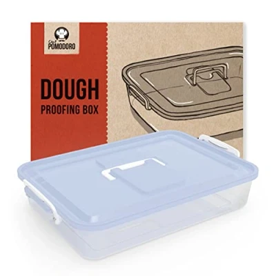 Immagine di Chef Pomodoro Contenitore per Lievitazione Pizza, Cassetta Set Pizza Accessori da Pizzeria, (Blu, 35,6 x 27,9 cm)