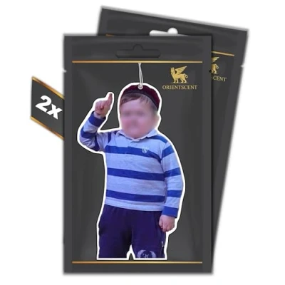 Immagine di ALHAMDULILLAH Set di 2 fragranze a forma albero profumato deodorante automatico per auto divertente tuning Car Air Freshener ciondolo (paradiso oceano, pezzi)