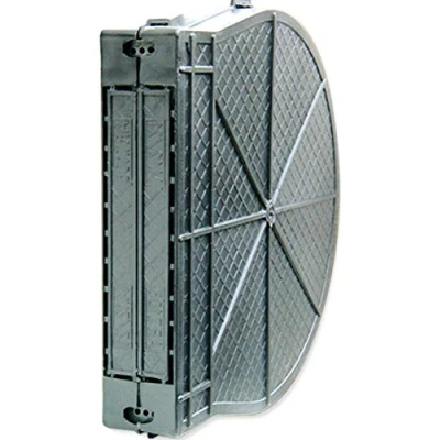 Immagine di Schellenberg 52900 Cassetta Maxi PVC per avvolgitore tapparelle da Incasso, spaziatura dei Fori 18,5 cm, Grigio/Nero