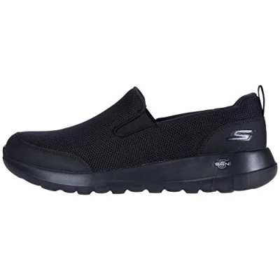 Immagine di Skechers Go Walk Max Clinched, Scarpe da ginnastica Uomo, Black Textile Trim, 48 EU
