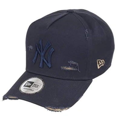 Immagine di New Era York Yankees 9forty A Frame Adjustable cap Distressed Navy/Beige One Size