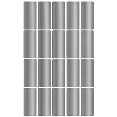 Immagine di Royal Green Adesivi Rettangolari Argento Metallico 40 mm x 19 Etichette Adesive Multiuso Scrivibili (4 cm 1,9 cm) per Bambini, Scuola, Ufficio, Archivio e Documenti Confezione da 300 Pezzi