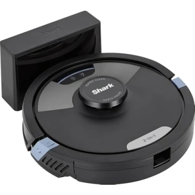 Immagine di Shark Matrix Plus 2 in 1 Robot aspirapolvere e pulitori Nero Gestito da app, lotti del sacchetto, incl. batteria ricaricabile, Caricabatterie incluso