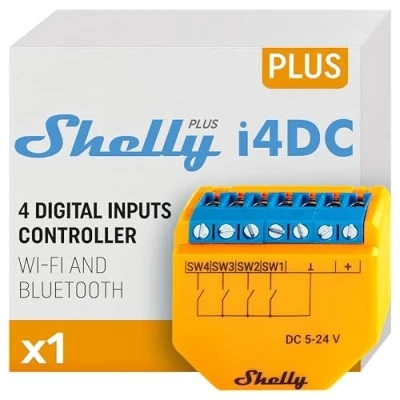 Immagine di Shelly Plus i4 DC Modulo scenario Wi Fi, Bluetooth