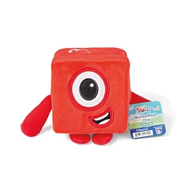 Immagine di Learning Resources Numberblock One Peluche a Blocchi numerici, Giocattoli Morbidi per Bambini da 1 3 Anni, età 18 Mesi +, Colore Rosso, HM94553 UK