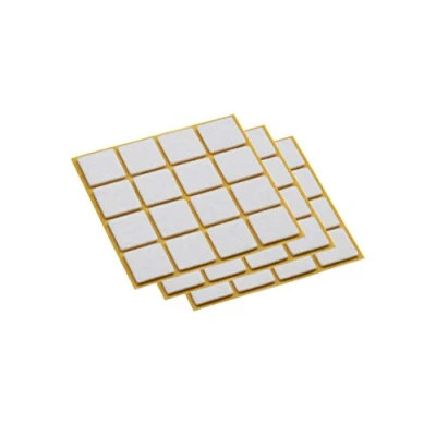 Immagine di Maestro feltrini autoadesivi, 25 X mm, bianco, 45 pezzi