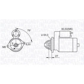 Immagine di MAGNETI MARELLI 063280045010 Motorino di avviamento 12 1,3 9 FIAT: Punto II Hatchback, Grande Panda LANCIA: Ypsilon