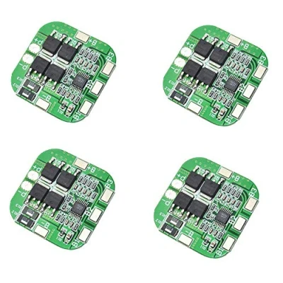 Immagine di ZkeeShop 4 pezzi 4S 20 A 14,8 V BMS Li ION Lithium Battery Protection Board 18650 Charger 16,8 Over Charge Discharge Short Circuit
