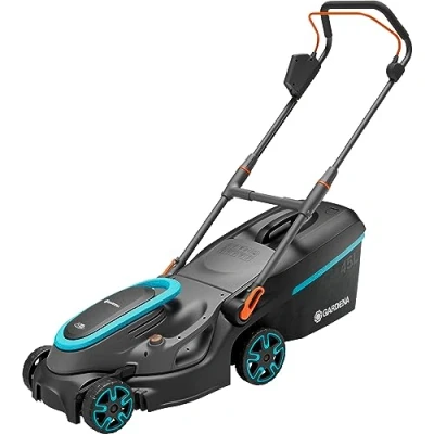 Immagine di GARDENA PowerMax 37/36V P4A solo a batteria Tagliaerba non inclusa nella consegna, senza caricatore, manico regolabile in altezza 18 V Larghezza di