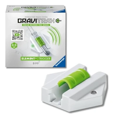 Immagine di Ravensburger GraviTrax Power Trigger, Accessorio per Pista di Biglie, Gioco Interattivo ed Educativo STEM, Bambini 8+ Anni e Adulti, Compatibile con tutti i GraviTrax, 3 pezzi