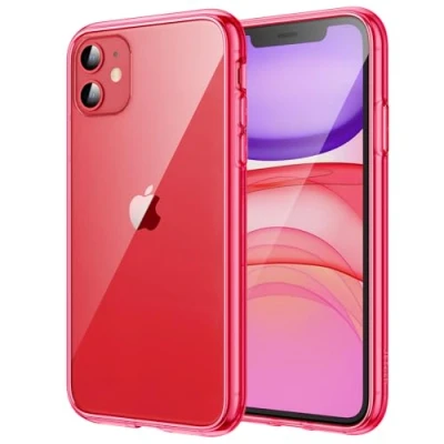 Immagine di JETech Cover per iPhone 11 6,1 Pollici, Anti Ingiallimento Custodia Case con Assorbimento degli Urti e Graffio (Rosso)