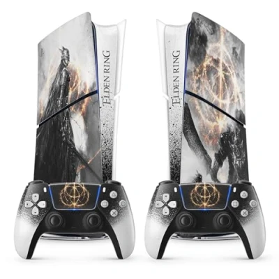 Immagine di adesivo PS 5 SLIM Elden Circle, per 5, console e controller, edizione digitale SLIM, skin MALENIA (2 controller)