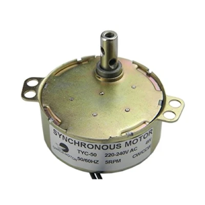 Immagine di TYC 50 Motore sincrono 220V AC 5 6RPM CW/CCW Synchron Motor Drehtisch Elektrischer Synchronmotor