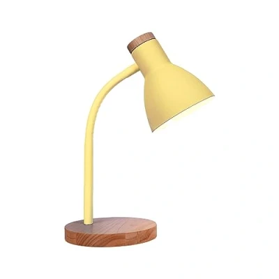 Immagine di BEL AIR HOME Lampada Flexo ARGOS E 27, Legno Nero Illuminazione Studio, Lavoro, Lettura Braccio Flessibile Perfetta per Studenti, Professionisti (LAMPADINA NON INCLUSA) (GIALLO)