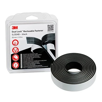 Immagine di 3M Dual Lock Nastro a strappo da incollare (L x L) 2.5 m 25 mm Nero 1 pz.
