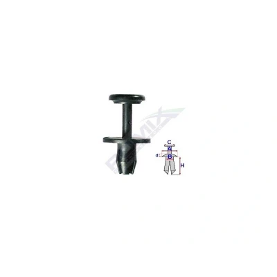 Immagine di ROMIX A17156 Clip, Fregio/Modanatura protettiva CITROËN: C2 Hatchback, C4 II Cactus, Jumpy III Van, TOYOTA: Proace PEUGEOT: 207 Hatchback