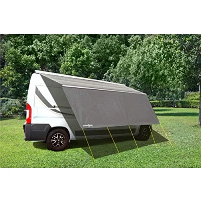Immagine di BRUNNER Tendalino Sunny View Protezione dal Sole Parasole per Caravan, Roulotte, Camper, Furgoni, Minibus e Van, Accessori di Fissaggio Inclusi, 390 x 190 cm