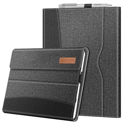 Immagine di FINTIE Custodia per Microsoft Surface Go 4 (2023) / 3 (2021) 2 (2020) (2018) 10 Pollici Tablet [Multi angli] Portfolio Business Cover, Compatibile con Tastiera Type Grigio