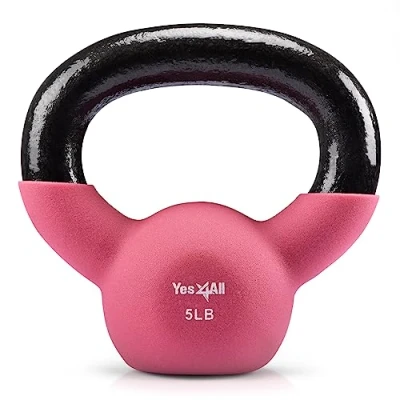 Immagine di Yes4All kettlebell con rivestimento in neoprene, per allenamento della forza (2,3 kg piccione frutta)