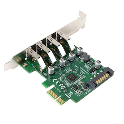 Immagine di Xiwai Adattatore scheda di espansione PCI Express a 4 porte da E USB 3.0 HUB Express, 5 Gbps per madre