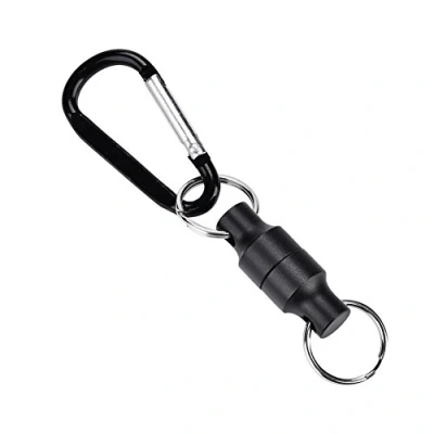 Immagine di MAGT Gancio pesca Magnete Più Forte Clip Magnetica Rilascio Magnetico Sospeso Titolare Carabiners in Alluminio Unico Portachiavi Fibbia per la a Mosca