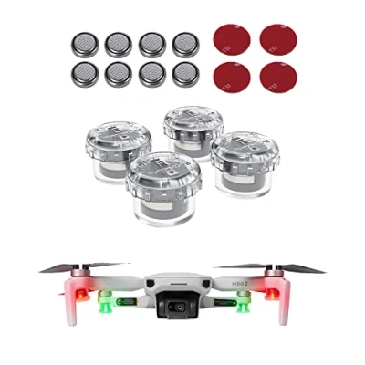 Immagine di Fututech Luce Stroboscopica per DJI Air 3S NEO Mini4 Mini 4K Avata 2 3 Pro Mavic FPV SE 2S Zoom Phantom 4 Volo di Notte Lampada Flash Accessorio Drone