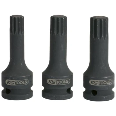 Immagine di KS TOOLS 515.1174 Chiave a bussola 75 M16 12,5 (1/2&quot;) Poligonale incassata, Multidentata esterna