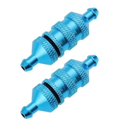 Immagine di Be In Your Mind 2 Pezzi RC Filtro Olio Combustibile Lega Di Alluminio Per 1/8 1/10 Scala Modello Auto Ricambio Accessorio Motore Carburante