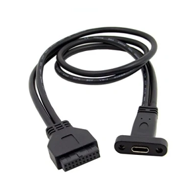 Immagine di CY USB 3.1 tipo C femmina a 3.0 scheda madre 19pin cavo di intestazione 40 cm