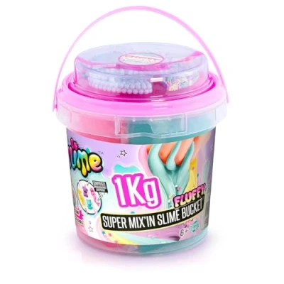 Immagine di CANAL TOYS Súper cubo de Mix&#039; in con decoraciones SDO Secchiello di 4 Pronti all&#039;Uso (1kg Slime) SSC 148, Multicolore