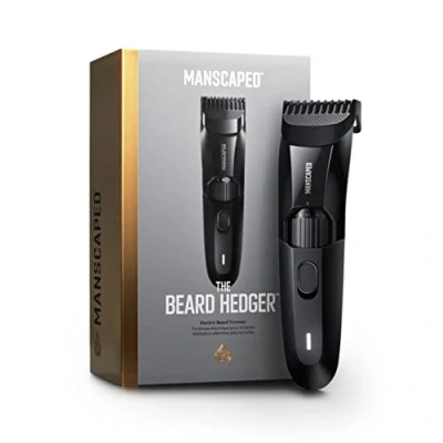 Immagine di Tagliabarba di precisione MANSCAPED® The Beard Hedger®, rotella a 20 lame regolabili in lunghezza, lama acciaio inossidabile per rifinire i peli del viso, tagliacapelli impermeabile senza fili