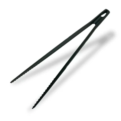 Immagine di Fackelmann Pinza multiuso in Nylon alto spessore, resistente al calore fino a 200C, lavabile lavastoviglie, dimensioni 31 x 10 1,9 cm, Linea Nero