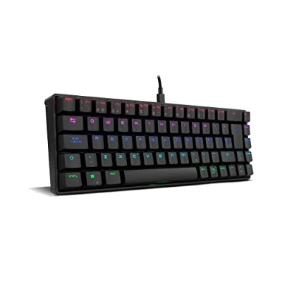 Immagine di OZONE Mini Tastiera Gaming TACTICAL OZTACTICALSP Meccanica Senza tastierino numerico, Bluetooth, Switches Outemu Red, illuminazione LED RGB, silenziosa, layout Spagnolo QWERTY Nero