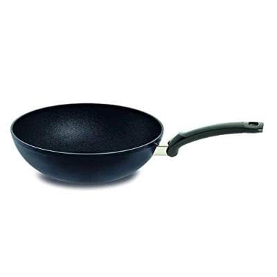 Immagine di Fissler Adamant Wok in alluminio 28 cm, rivestimento, sigillatura antiaderente, bordo alto, antigraffio, tutti i tipi di fornelli, anche a induzione
