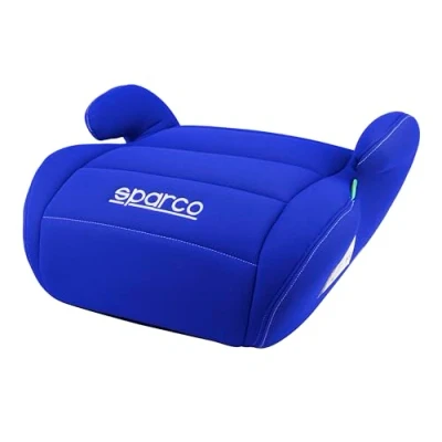 Immagine di Sparco Rialzo per seggiolino auto blu i Size bambini e bambine. Approvato ECE R129/03 125 150 cm. Con rivestimento lavabile di 3 Realizzato in ABS ad alta resistenza