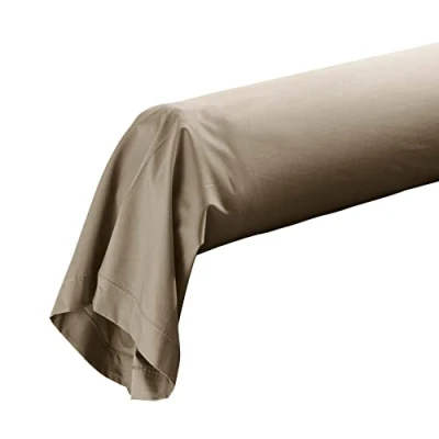 Immagine di douceur d&#039;intérieur, Federa per cuscino traversino, 85 x 185 cm, percalle di cotone, colore: sabbia