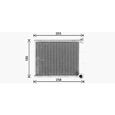 Immagine di PRASCO CN6333 Radiatore Riscaldamento senza tubazione CITROËN: C4 II Hatchback