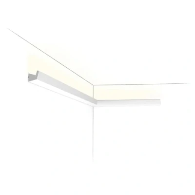 Immagine di cornice soffitto parete Orac Decor CX189 AXXENT per illuminazione indiretta modanatura tipo stucco design moderno bianco 2 m