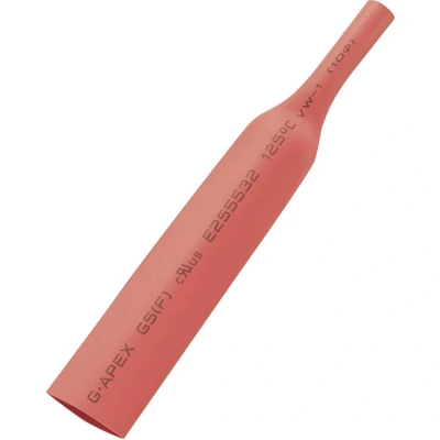 Immagine di TRU COMPONENTS 1566770 Termoretraibile senza colla Rosso 25 mm 12.50 Restringimento:2:1 5 m
