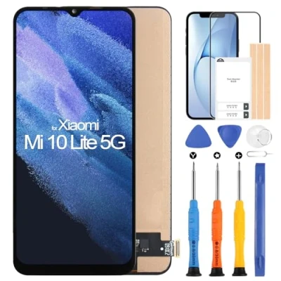Immagine di ARSSLY Schermo LCD per Xiaomi Mi 10 Lite 5G M2002J9G M2002J9S 6,57&quot; Display Digitizer Touch Sostituzione Assembly con Strumenti