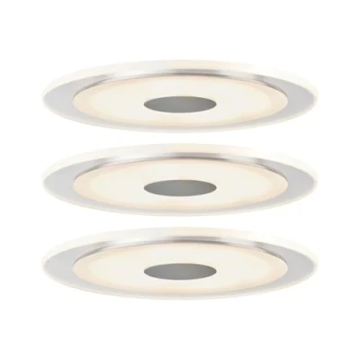 Immagine di Paulmann 92917 Lampada LED da incasso Kit 3 (monocolore) 18 W Alluminio (spazzolato)