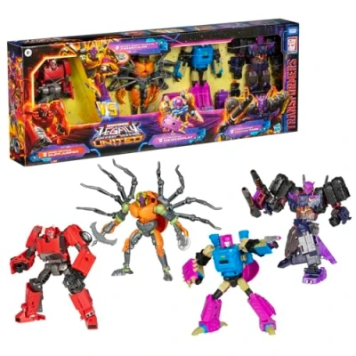 Immagine di Transformers Legacy United, Confezione Multipla Versus, 4 Action Figure Convertibili