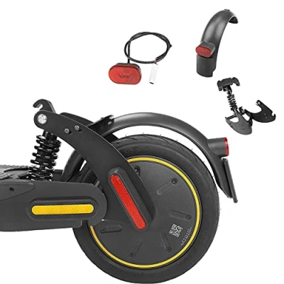 Immagine di Fututech Combo di sospensione Posteriore Monopattino elettrico per Segway Ninebot Max G30 Kit Ammortizzatore + Parafango Fanale Accessori Scooter Modifica