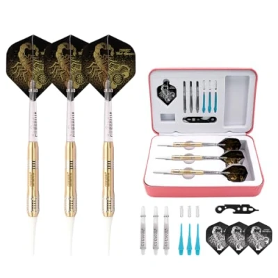 Immagine di CUESOUL 16 Grams Deluxe Soft Tip Darts Set with Luxury Case(HX STL B2304+D601)
