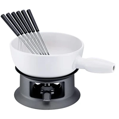 Immagine di Schulte Ufer, Set per fonduta di Formaggio, Argento (Edelstahloptik)